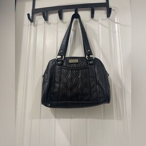 Bella Russo Black Quilted Shoulder Bag